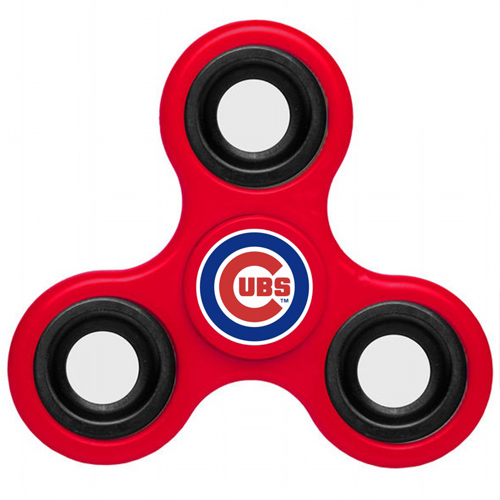 MLB Chicago Cubs 3 Way Fidget Spinner A44 - Red - Click Image to Close